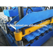 Farbbeschichtete verzinkte Stahldachziegel-Rollenformmaschine, Dachziegel-Plattenherstellungsmaschine